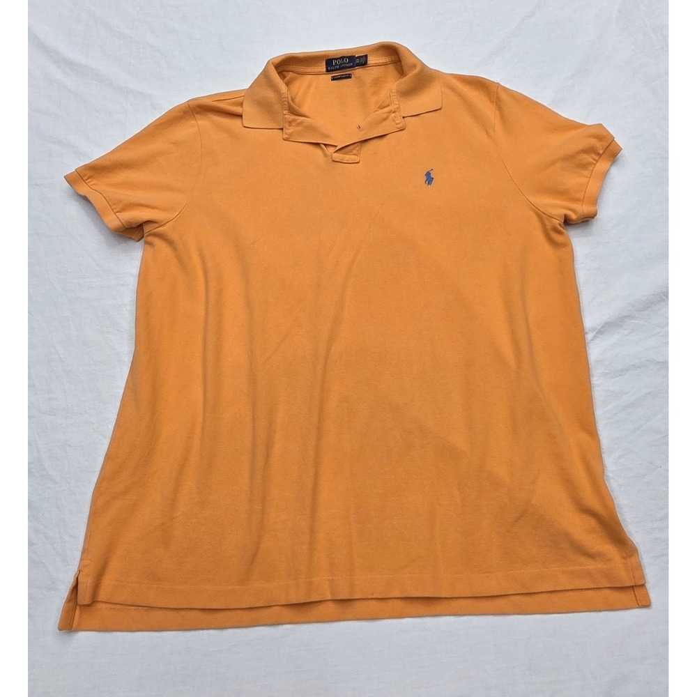 Polo Ralph Lauren Custom Slim Fit Men's Orange Polo Size XXL